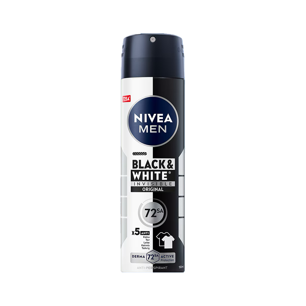 Nivea Men Invisible Black & White Original Power Sprey Deodorant (150 ml)