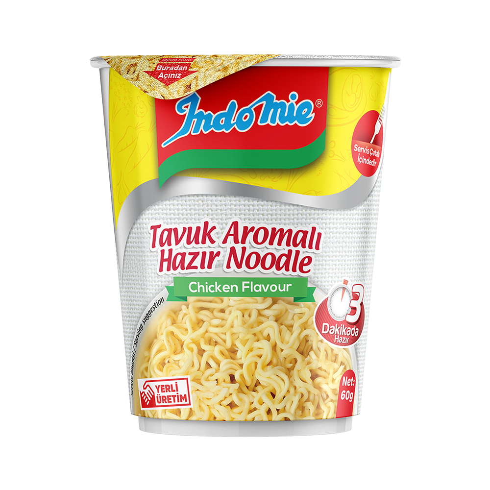 Indomie Tavuk Çeşnili Hazır Bardak Noodle (60 g)