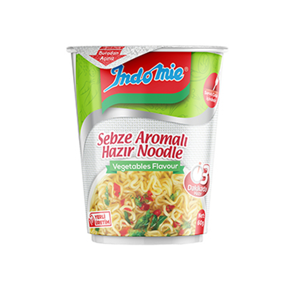 Indomie Sebze Çeşnili Bardak Noodle (60 g)