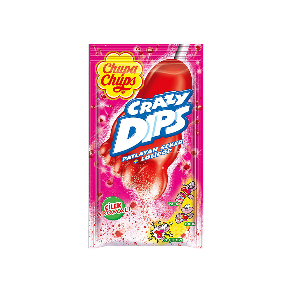 Chupa Chups Çilek Aromalı Patlayan Şeker (14 g)