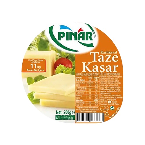 Pınar Kashkaval Taze Kaşar Peyniri (200 g)