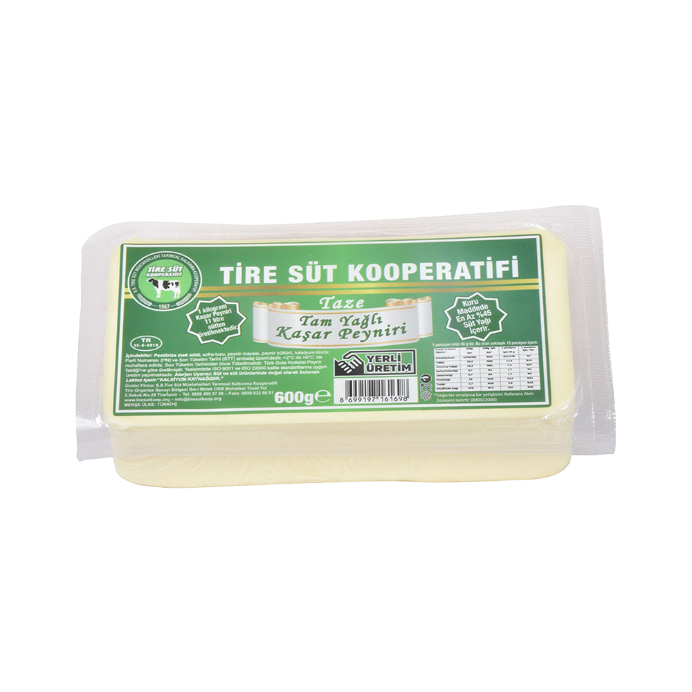 Tire Süt Kooperatifi Taze Kaşar (600 g) ❌❌❌