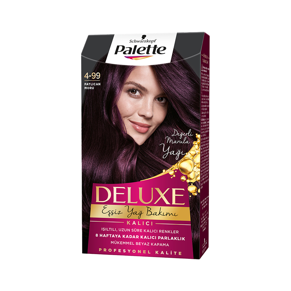 Schwarzkopf Palette Deluxe Saç Boyası Patlıcan Moru (No: 4-99)