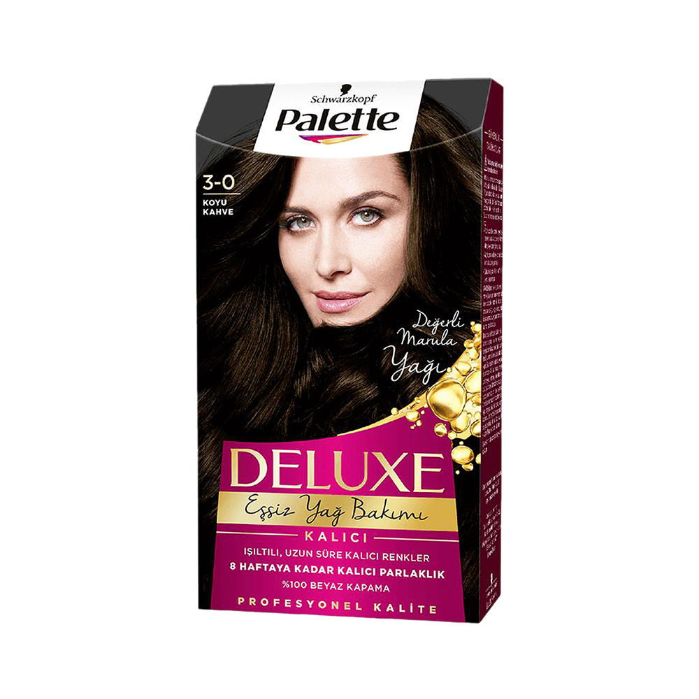 Schwarzkopf Palette Deluxe Saç Boyası Koyu Kahve (No: 3-0)