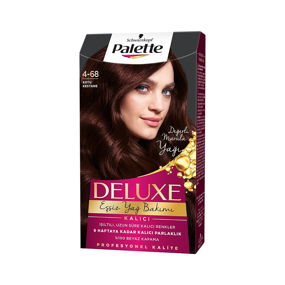 Schwarzkopf Palette Deluxe Saç Boyası Koyu Kestane (No: 4-68)