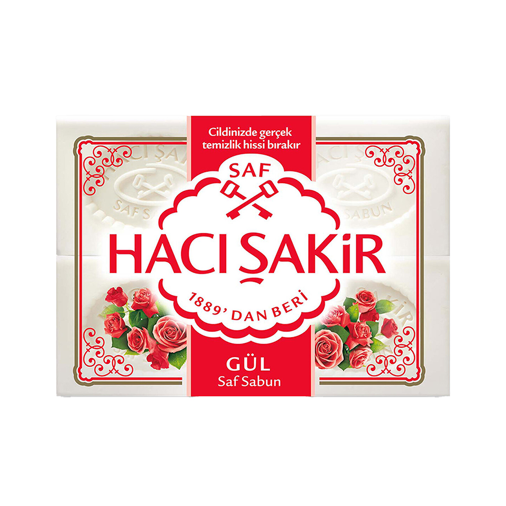 Hacı Şakir Kalıp Sabun Gül Dinlendirici Bakım (4 x 150 g)