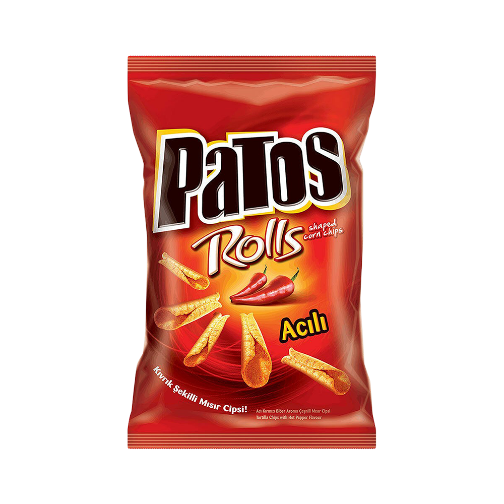 Patos Rolls Acılı Cips (109 g)