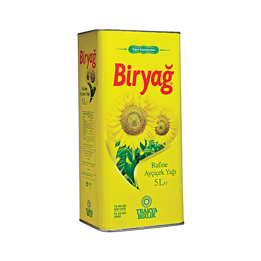 Biryağ Ayçiçek Yağı Teneke (5 L)