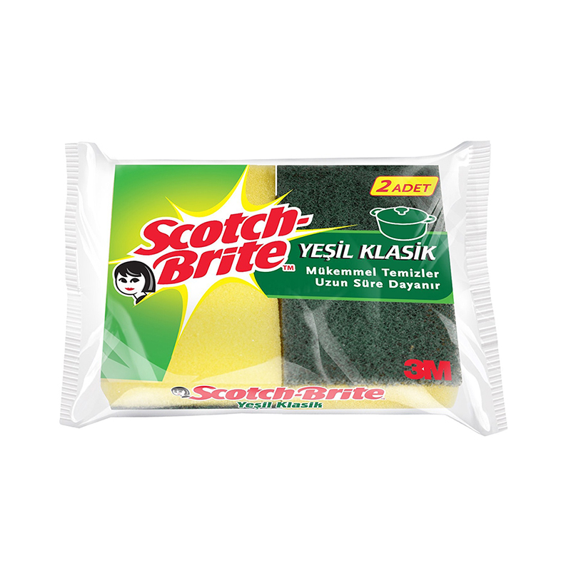 Scotch-Brite Yeşil Klasik Sünger (2'li)