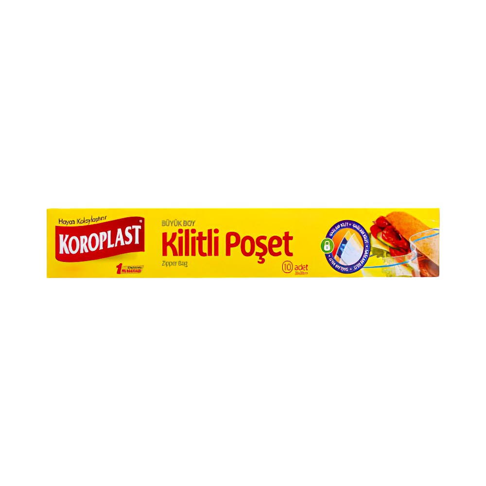 Koroplast Büyük Boy Kilitli Poşet (10'lu)