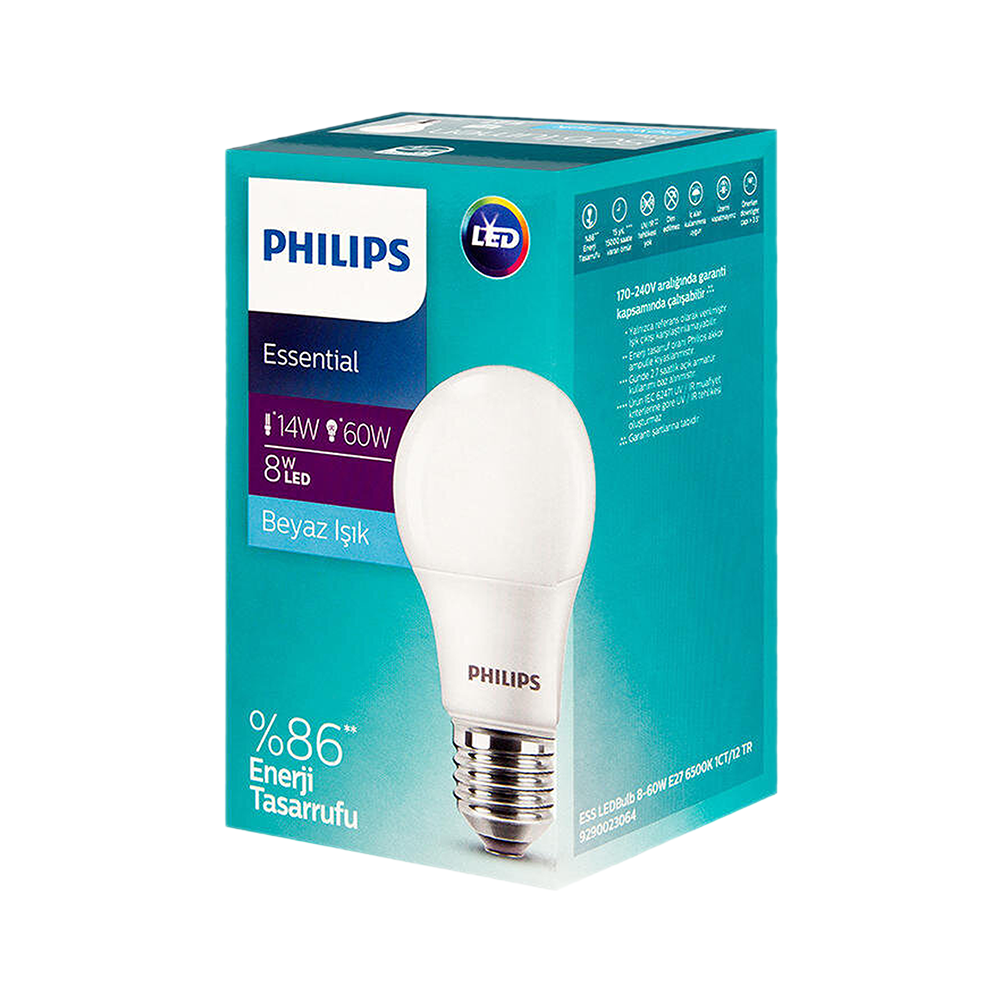 Philips Led Ampul Beyaz Işık (60 W)