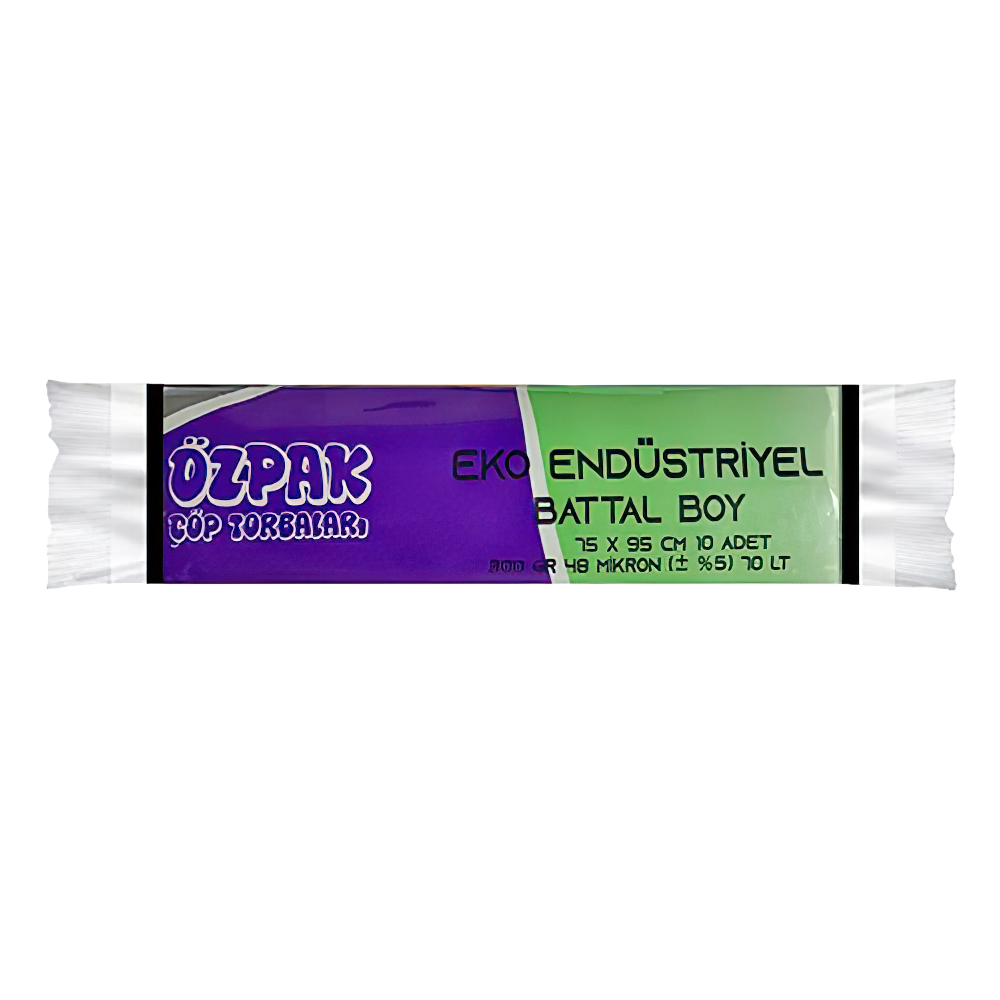 Özpak Endüstriyel Battal Çöp Torbası 10'lu (75 x 95 cm)