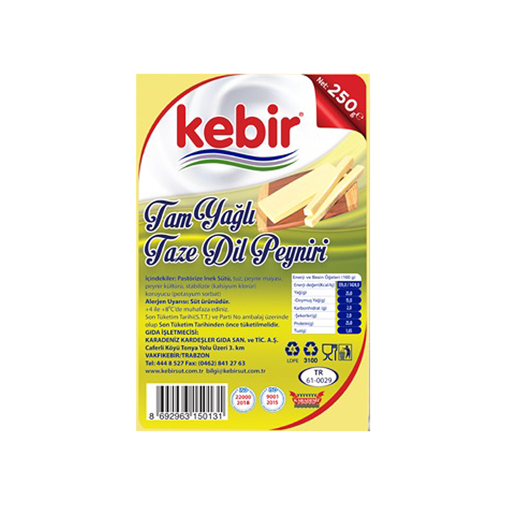 Kebir Dil Peyniri (250 g)