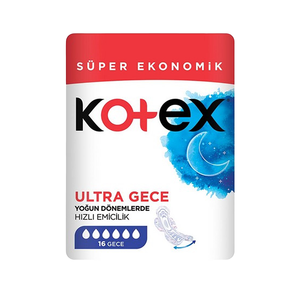 Kotex Ultra Ped Gece (16'lı)