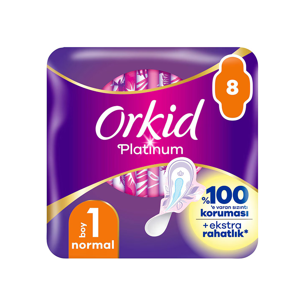 Orkid Platinum Hijyenik Ped Normal (8'li)