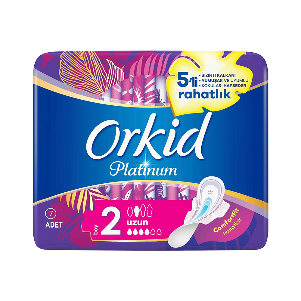 Orkid Platinum Hijyenik Ped Uzun (7'li)