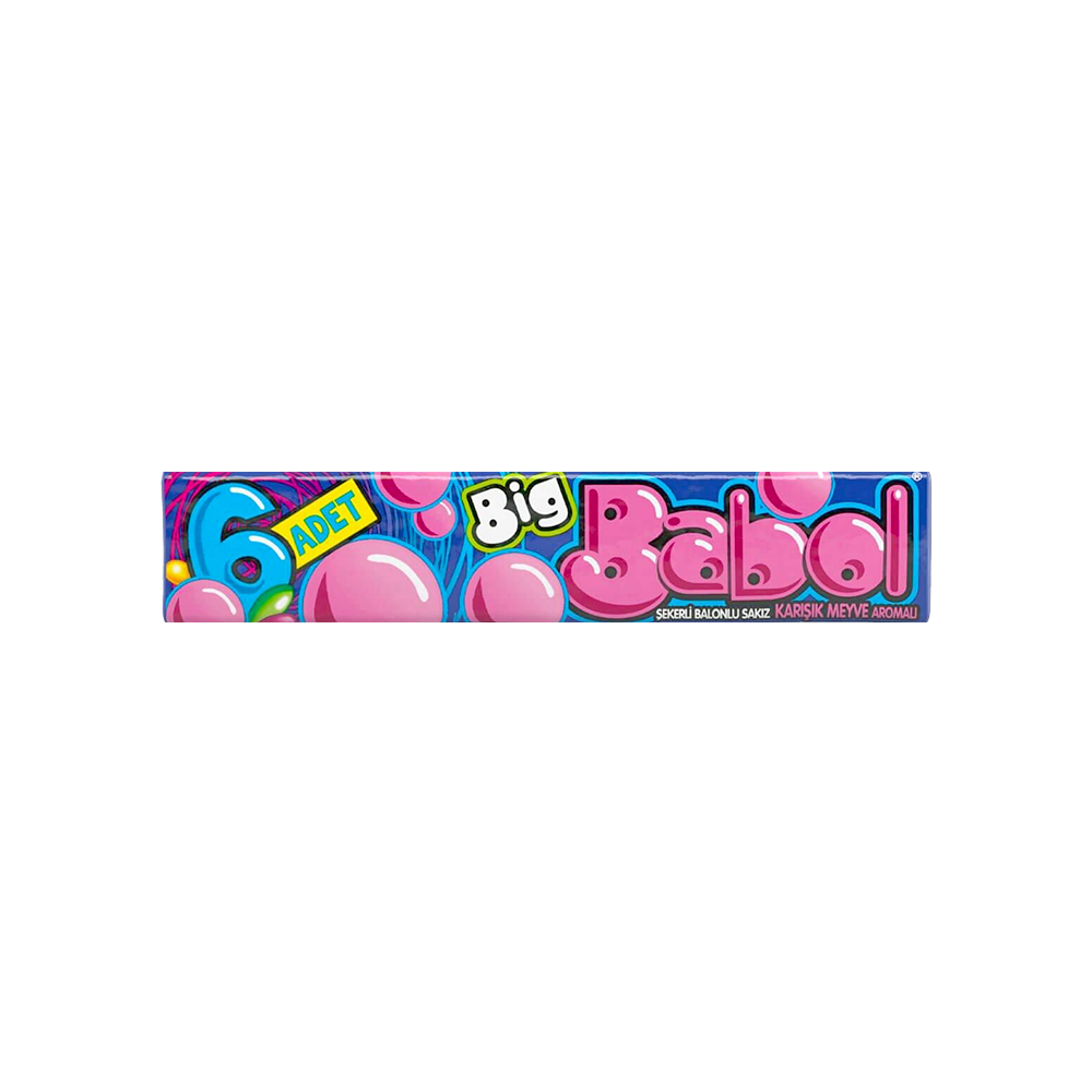 Big Babol Stick Tutti Frutti Sakız (6'lı)