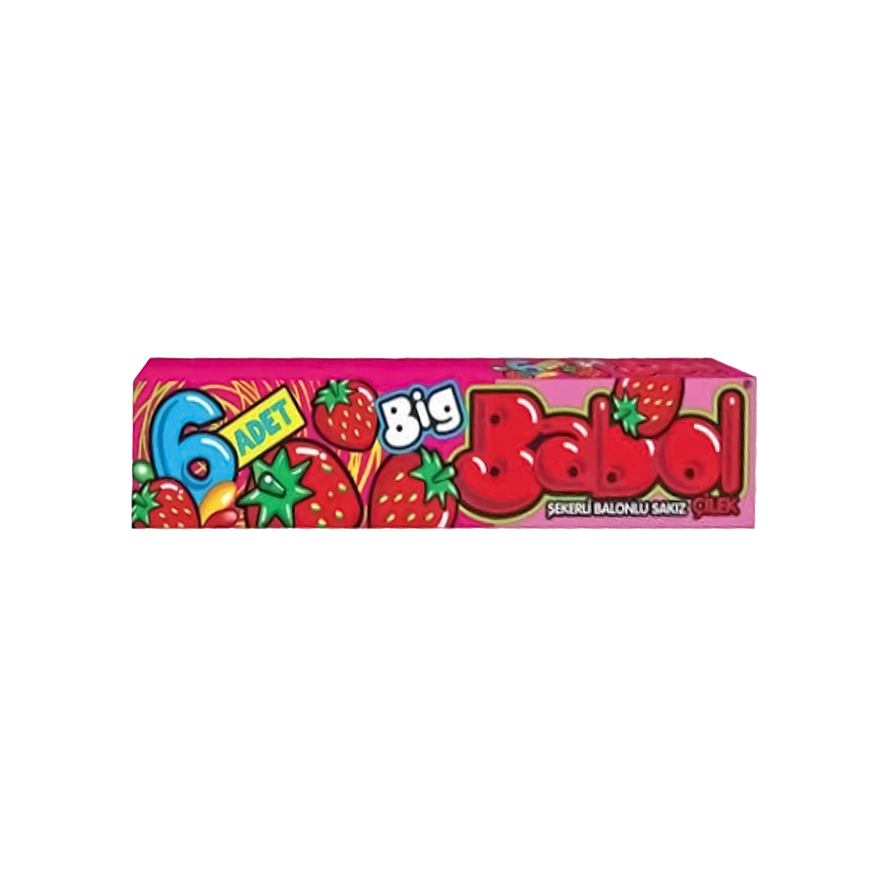 Big Babol Çilek Aromalı Sakız (6'lı)