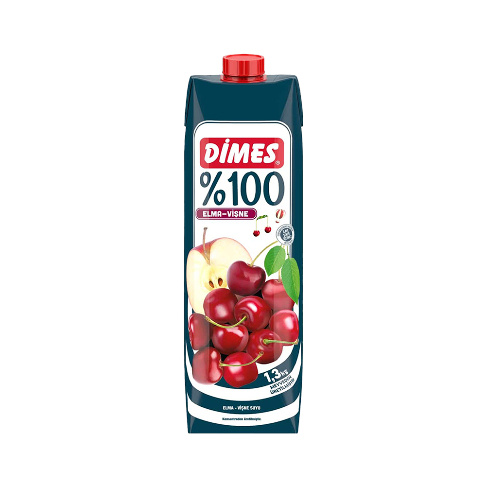 Dimes %100 Vişne & Elma Suyu (1 L)