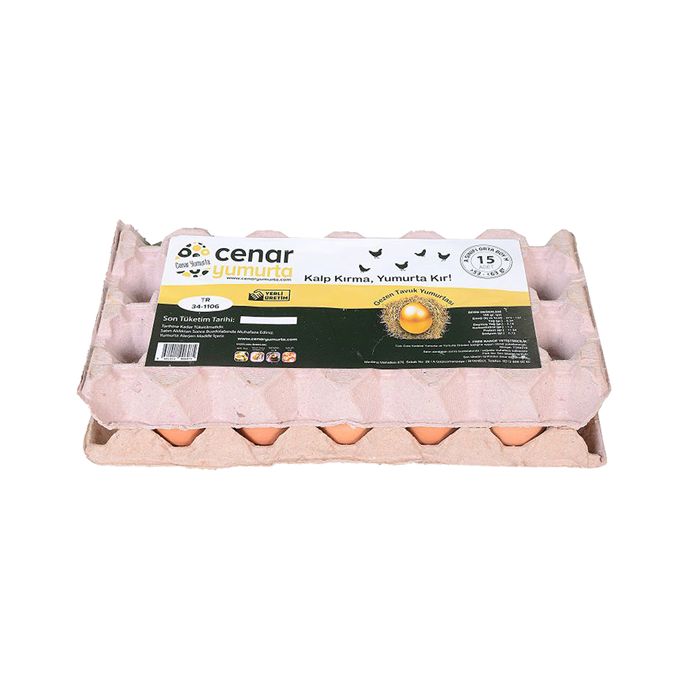 Cenar Yumurta Serbest Gezen Tavuk Yumurtası (15'li)