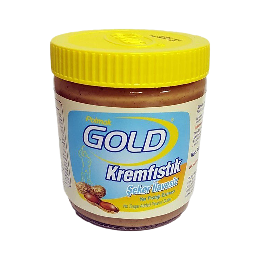 Gold Kremfıstık Şeker İlavesiz Yer Fıstığı Ezmesi (340 g)