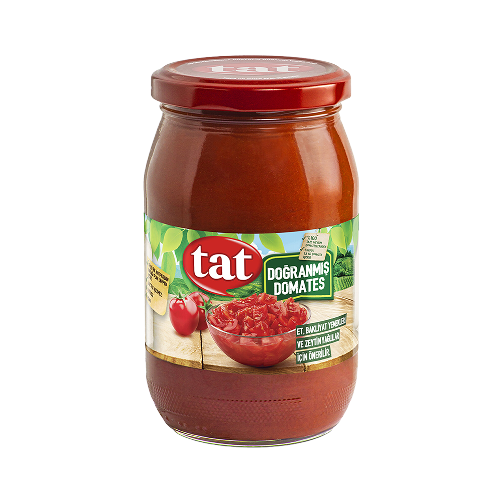 Tat Cam Kavanoz Doğranmış Domates (340 g)