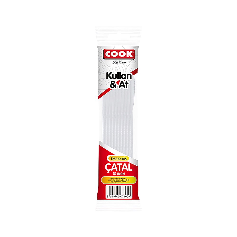 Cook Ekonomik Plastik Çatal (10'lu)