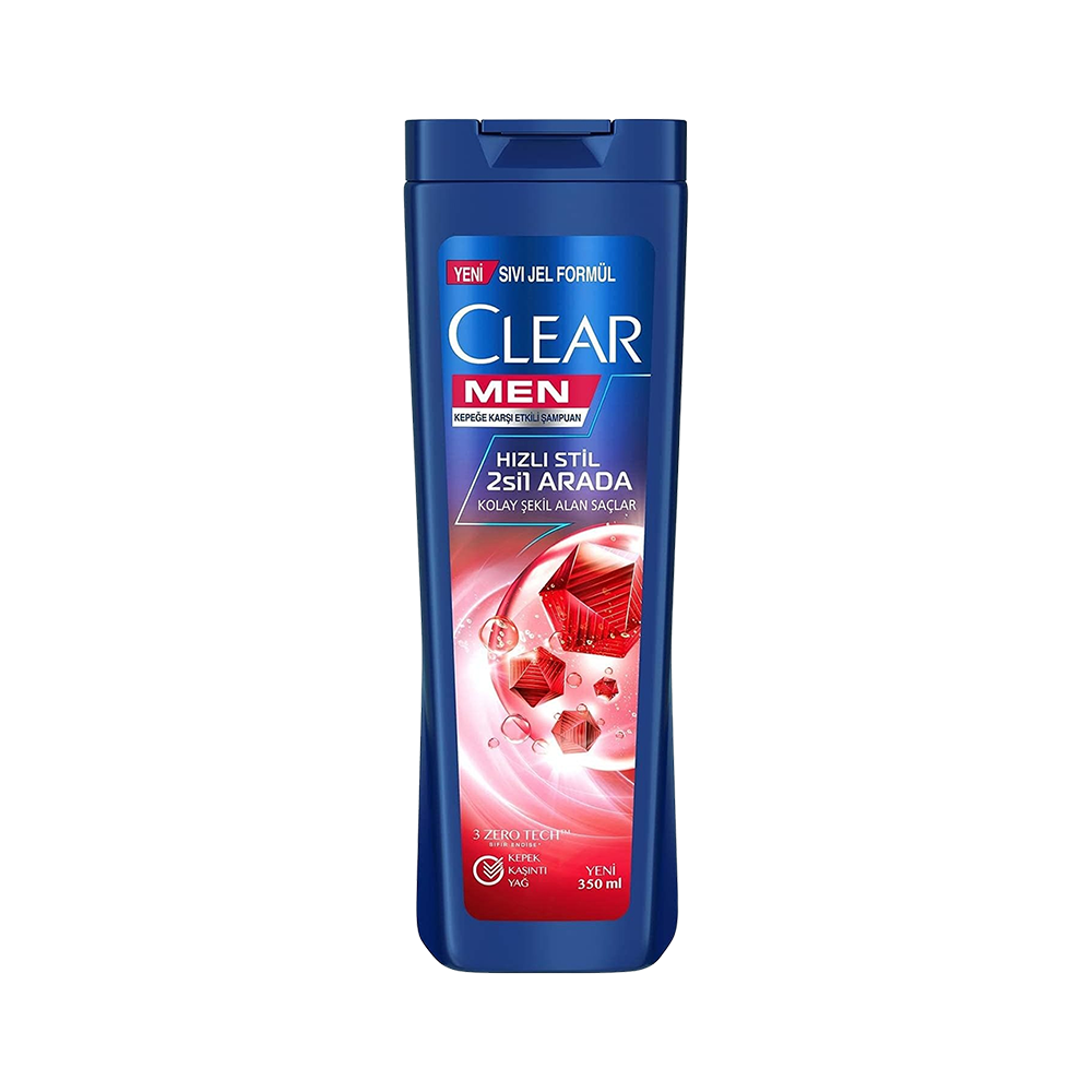 Clear Men Hızlı Stil 2'si1 Arada Şampuan (350 ml)