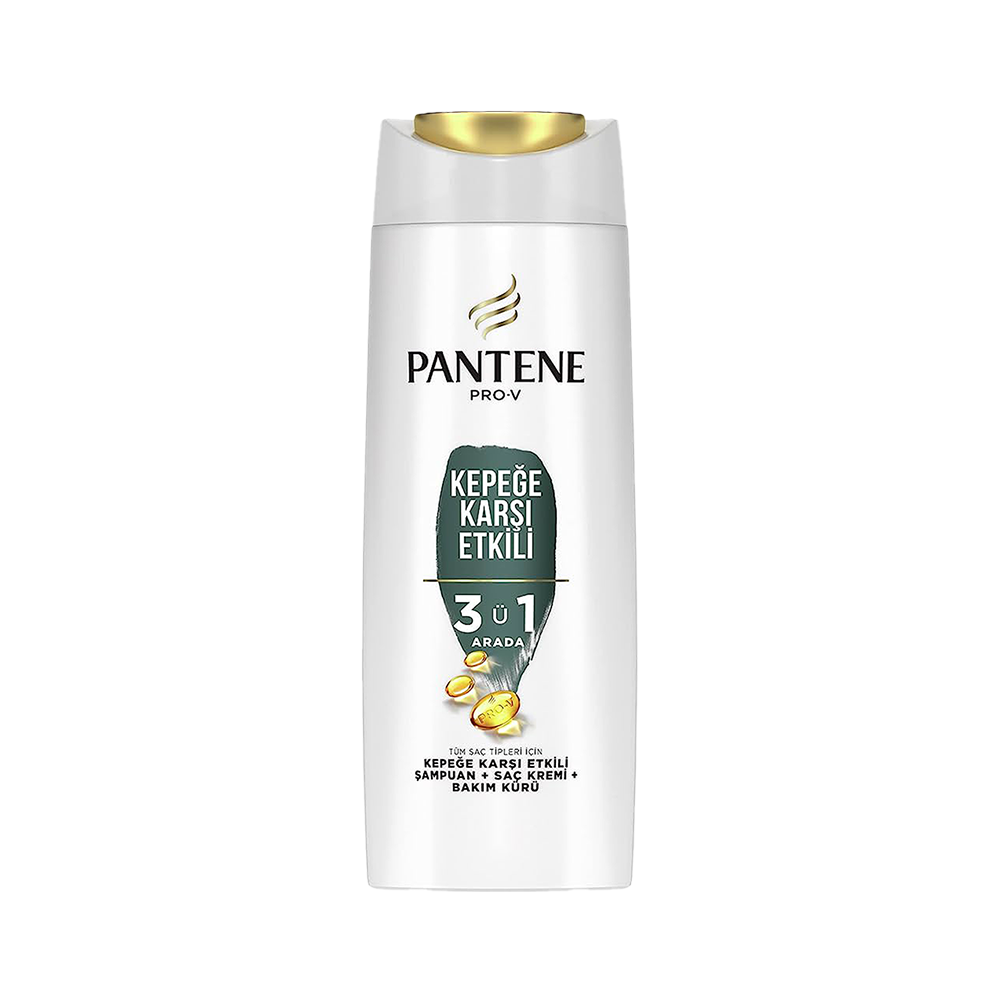 Pantene Kepeğe Karşı Etkili 3'ü 1 Arada Şampuan (400 ml)