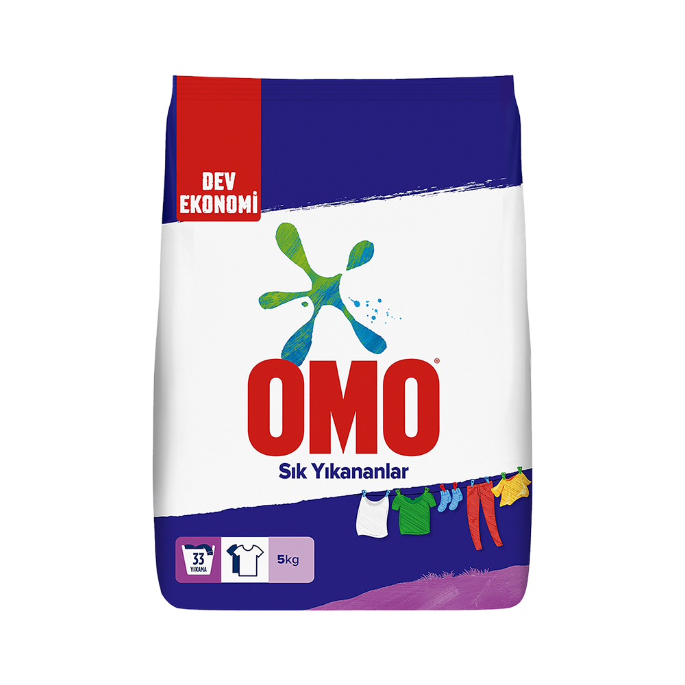 Omo Matik Sık Yıkananlar Toz Çamaşır Deterjanı (5 kg)
