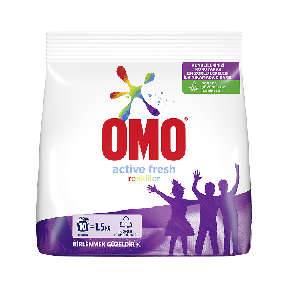 Omo Toz Çamaşır Deterjanı Color 10 Yıkama (1,5 kg)