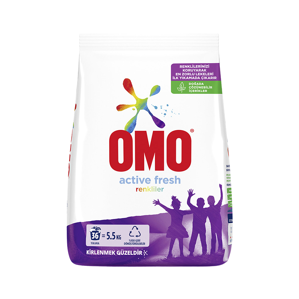 Omo Toz Çamaşır Deterjanı Color 36 Yıkama (5,5 kg)