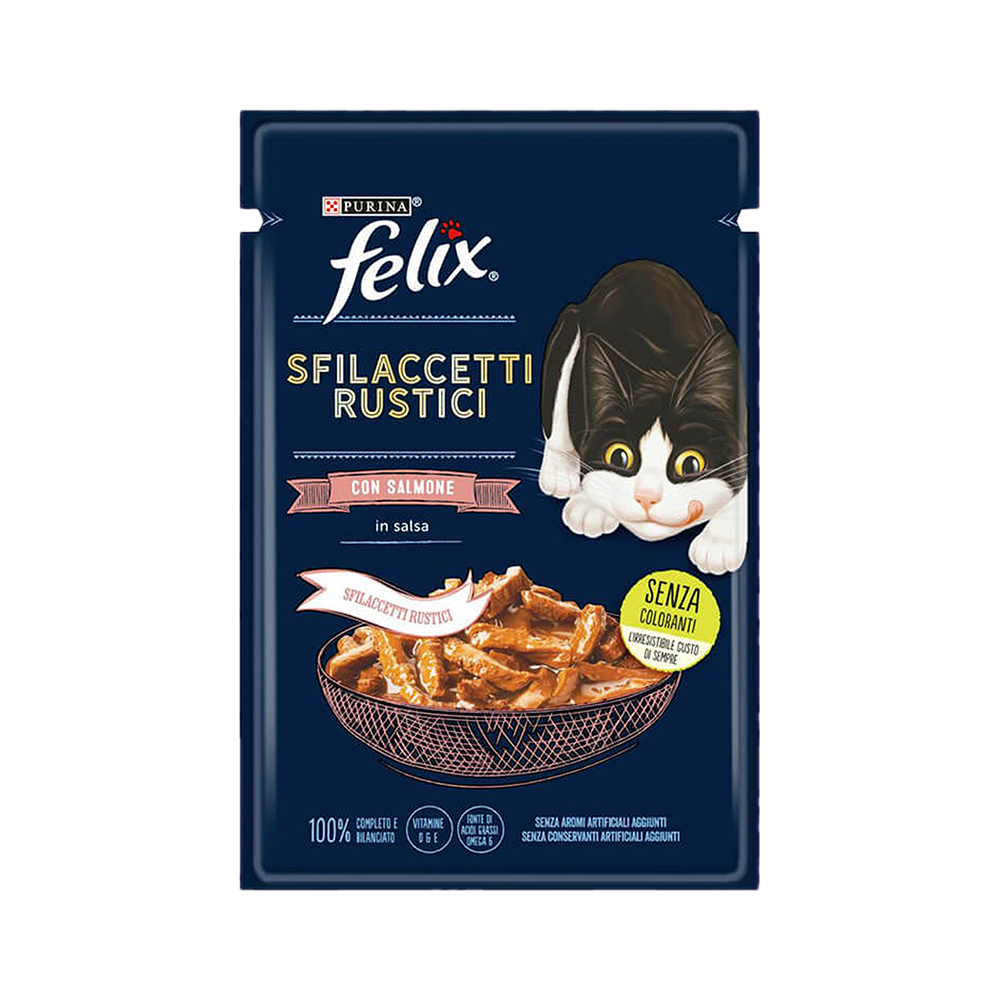 Purina Felix Le Ghiottonerie Somonlu Yetişkin Kedi Pouch Yaş Mama (80 g)