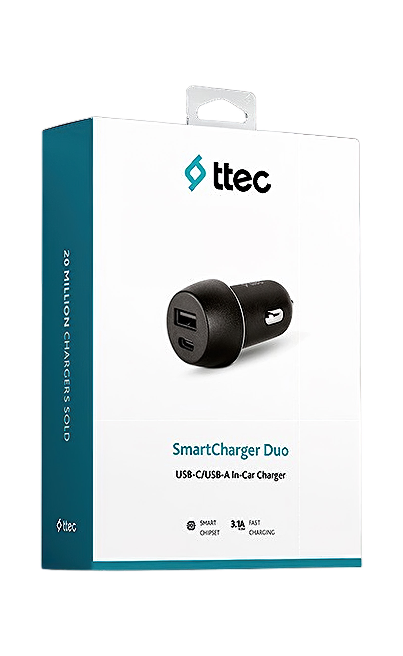 ttec SmartCharger Duo Araç Şarj Aleti Usb-C + USB-A 3.1A
