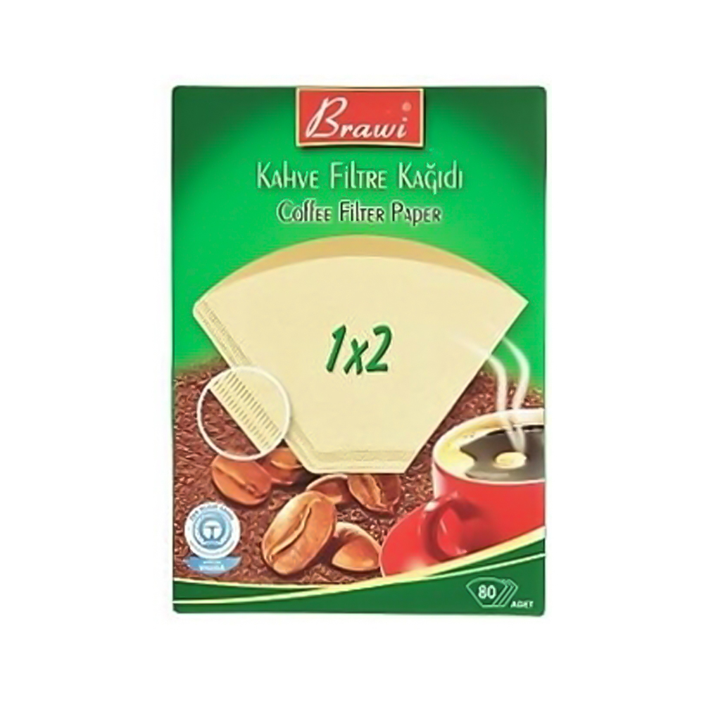 Caffeo Kahve Filtre Kağıdı 1×2 cm No: 2 (80'li)