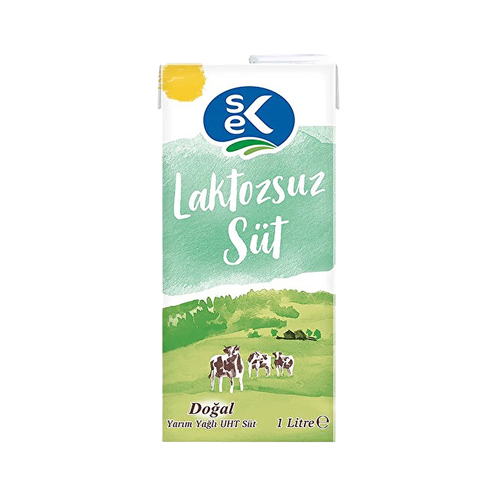 SEK Uzun Ömürlü Laktozsuz Yağlı Süt (1 L)