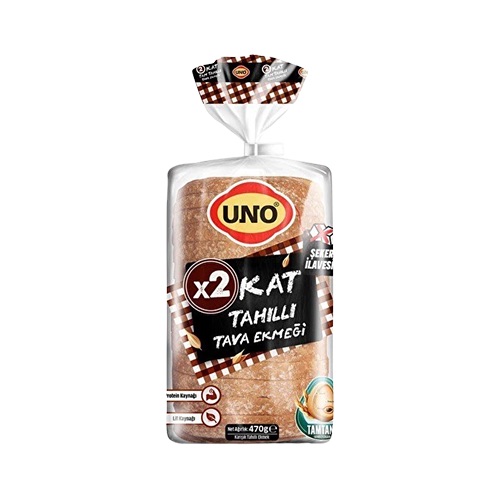 Uno İki Kat Tahıllı Tava Ekmeği (470 g)