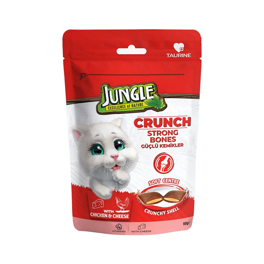 Jungle Crunch Güçlü Kemikler Kedi Maması (60 g)
