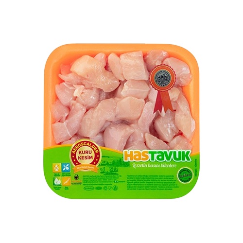 HasTavuk Fileto Kuşbaşı Tavuk (500 g)