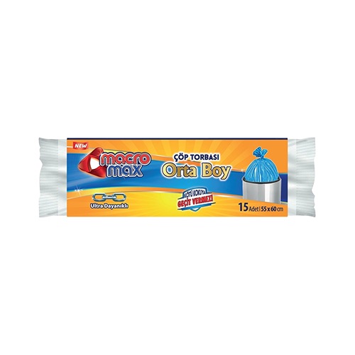 Macromax Çöp Torbası Orta Boy (15'li)