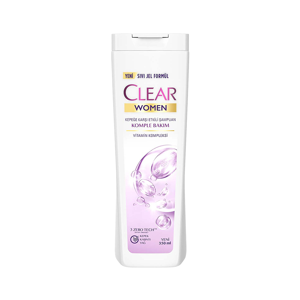 Clear Women Komple Bakım Vitamin Kompleksi Kepeğe Karşı Etkili Şampuan (350 ml)