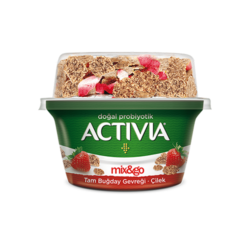 Danone Activia Mix&Go Çilekli Tam Buğday Gevreği (168 g)