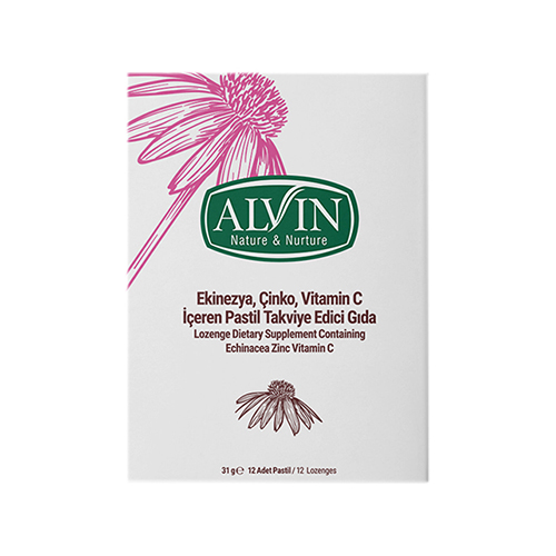 Alvin Ekinezya Çinko ve C Vitaminli Pastil (12'li)