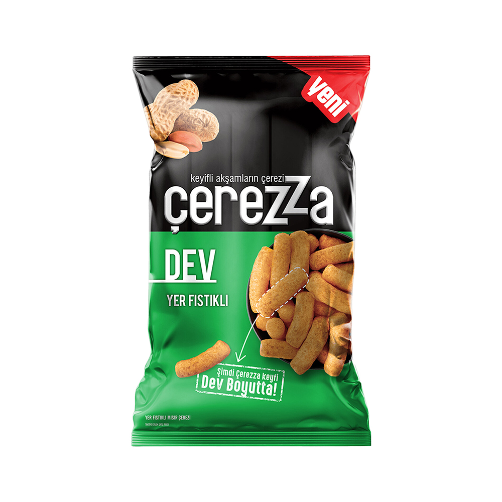 Çerezza Dev Yer Fıstıklı Mısır Çerezi (145 g)