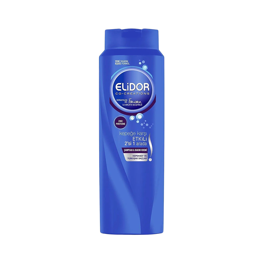 Elidor Kepeğe Karşı Etkili 2'si 1 Arada Şampuan (400 ml)