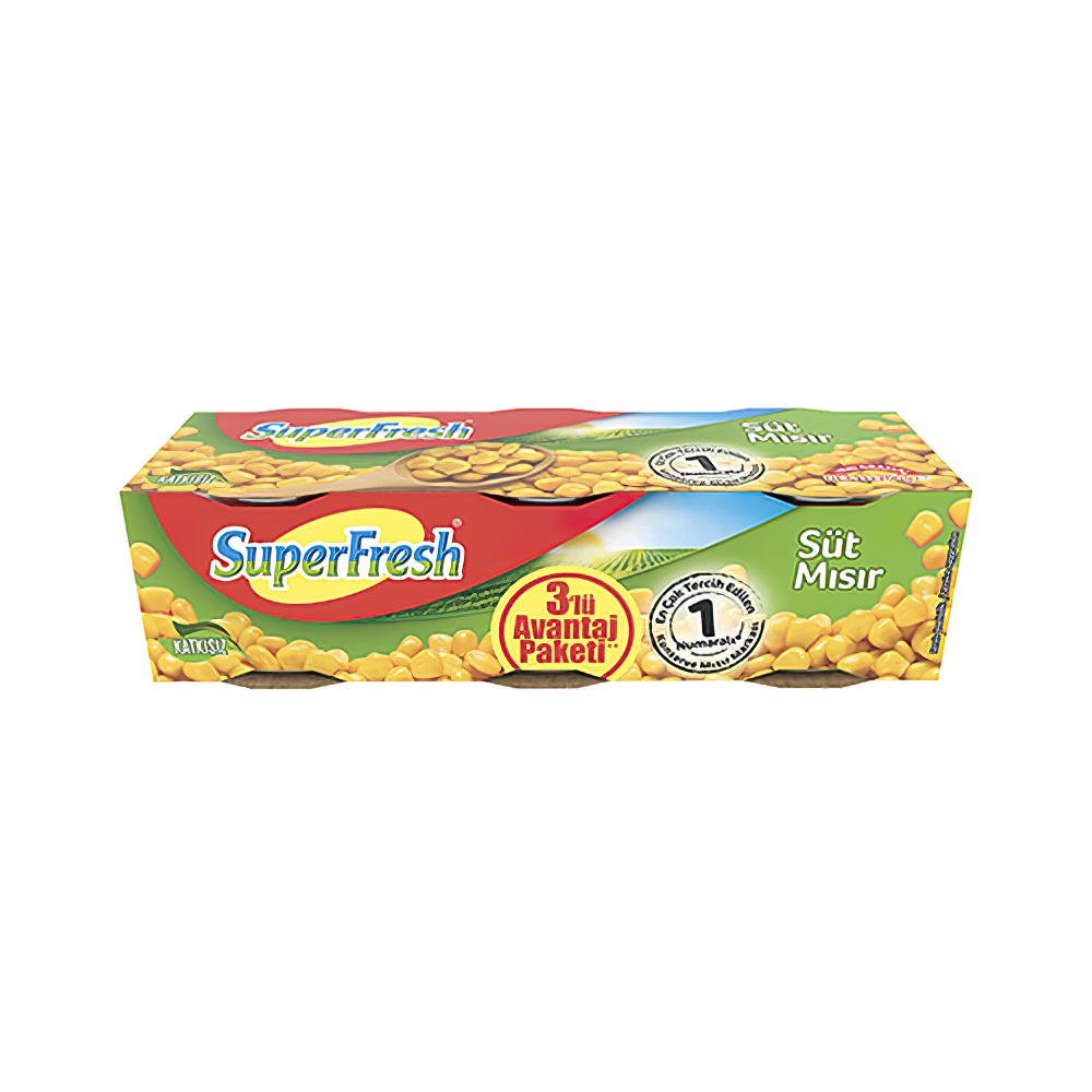 SuperFresh Süt Mısır Konservesi (3 x 200 g)