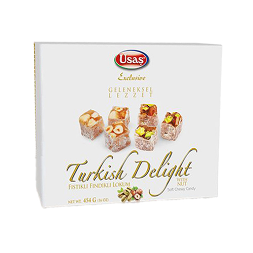 Usaş Fıstıklı Fındıklı Lokum (454 g)