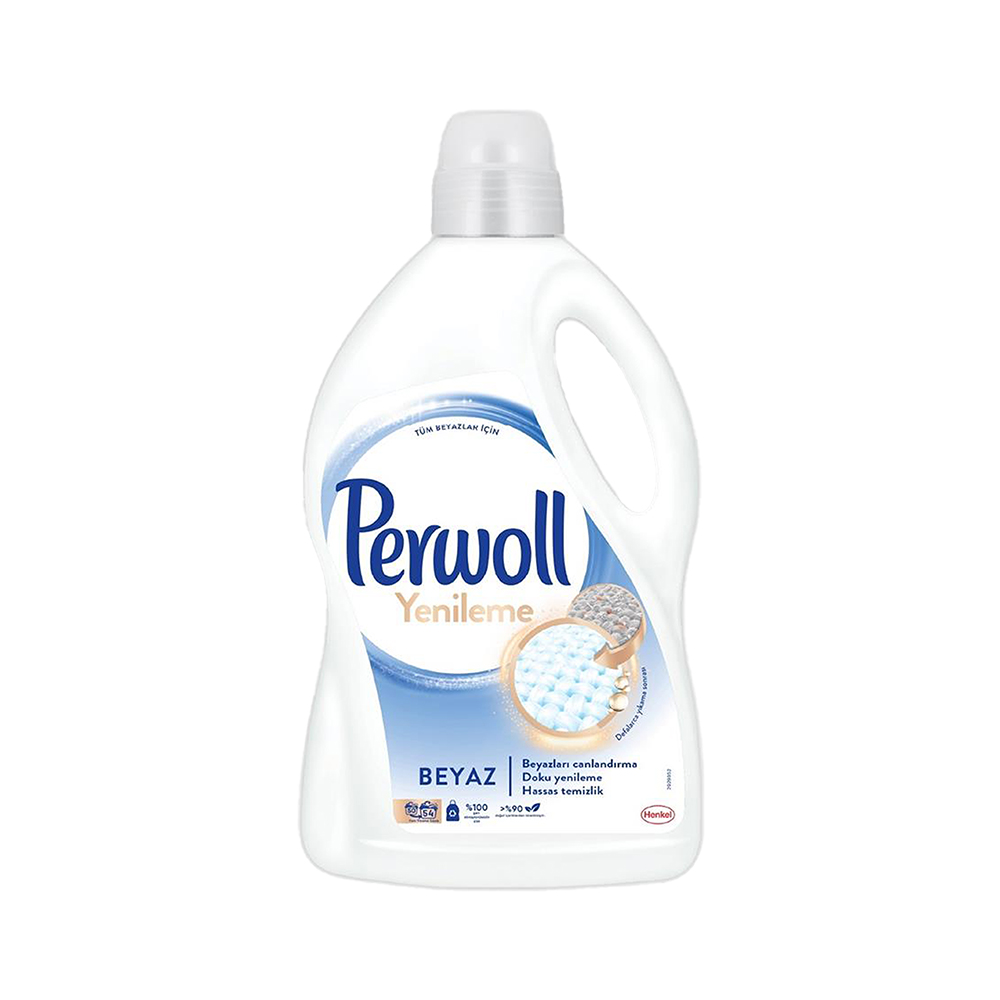Perwoll Beyaz Yenileme Sıvı Çamaşır Deterjanı 54 Yıkama (2,9 L)