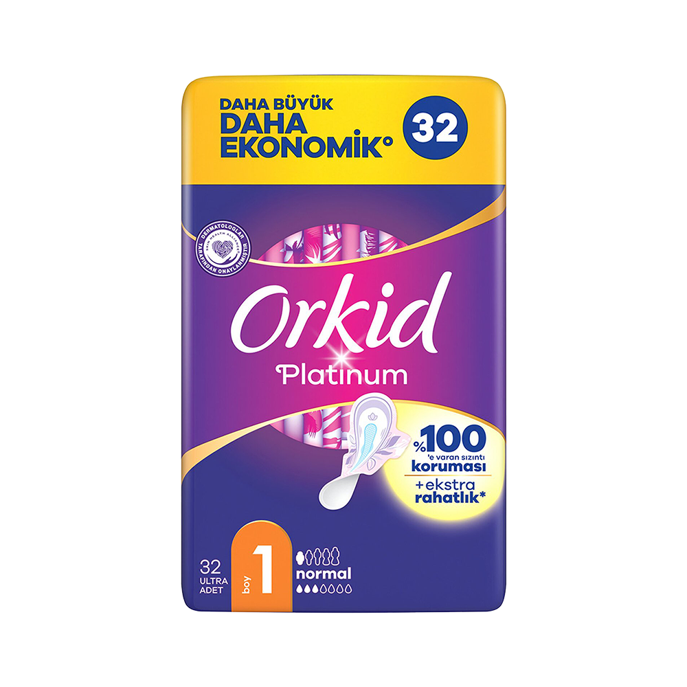 Orkid Platinum Normal Hijyenik Ped (32'li)