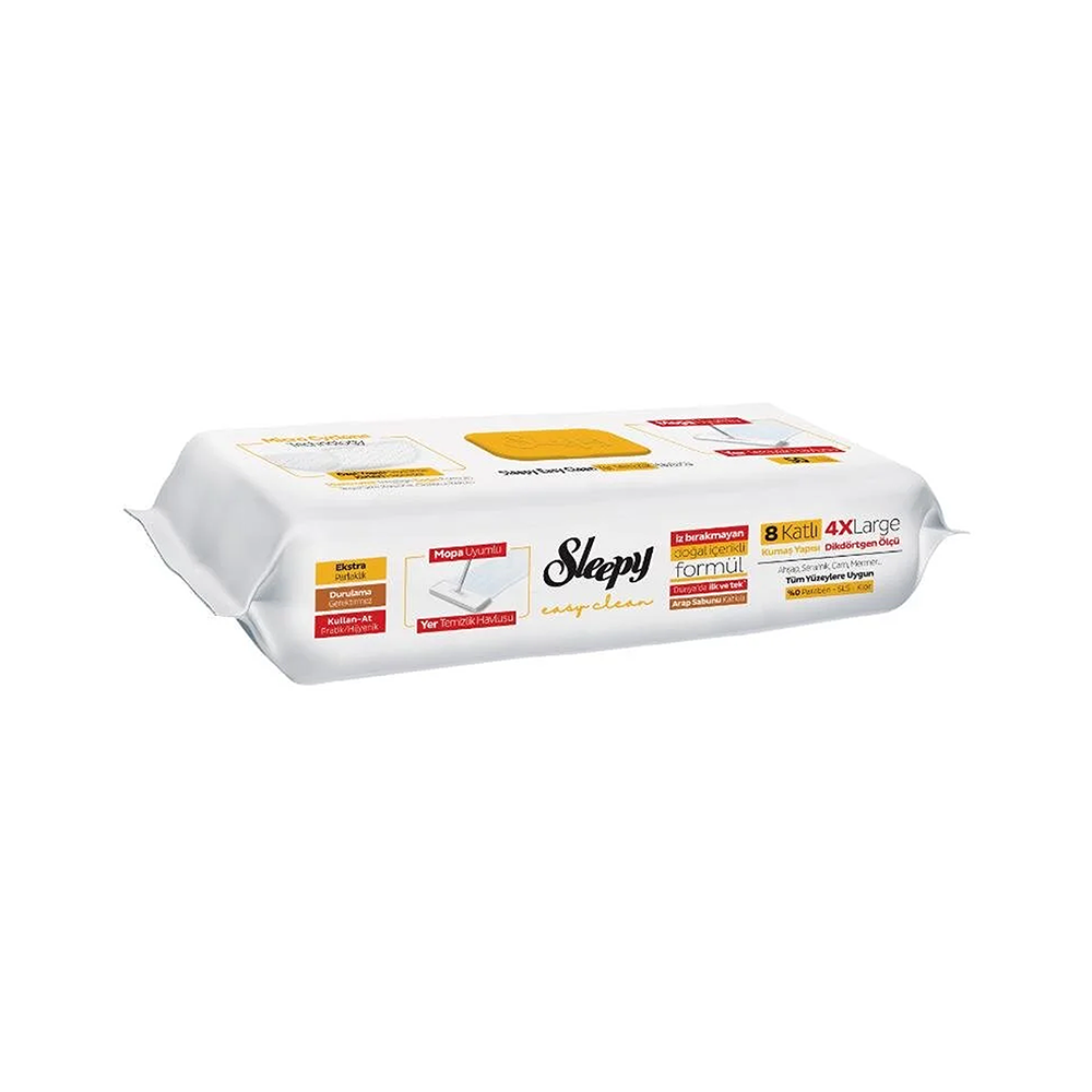 Sleepy Arap Sabunlu Yer Temizlik Havlusu (50'li)